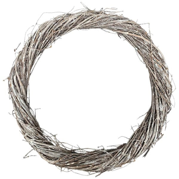 Kranz "Willow" Wild Slim Grau-Weiß 3 Größen - Wohnen auf dem Land