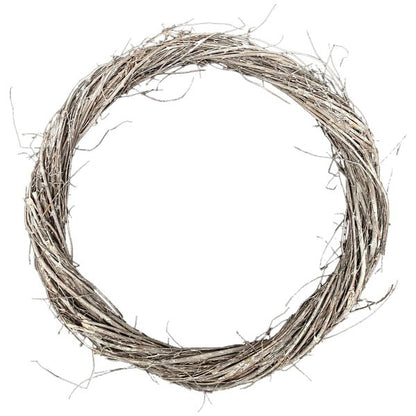 Kranz "Willow" Wild Slim Grau-Weiß 3 Größen - Wohnen auf dem Land