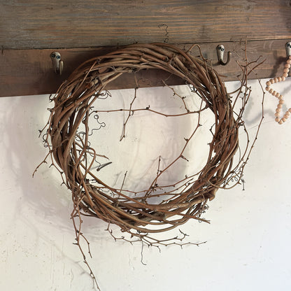 Brauner Tischkranz "Wurzelwerk" Rebe von Wohnen auf dem Land, 35 cm Durchmesser, natürliche Deko für den Tisch