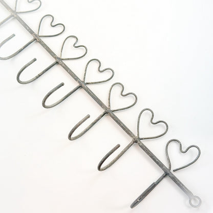 Hakenleiste "Filigrane Herzen" - Wohnen auf dem Land