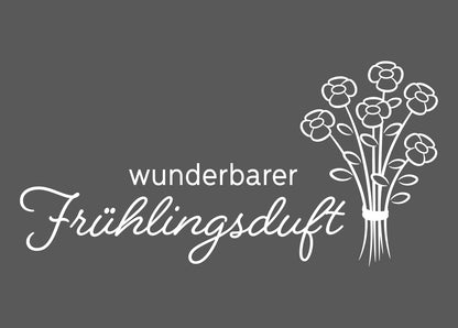 Aufkleber "Frühlingsduft" weiß - Wohnen auf dem Land