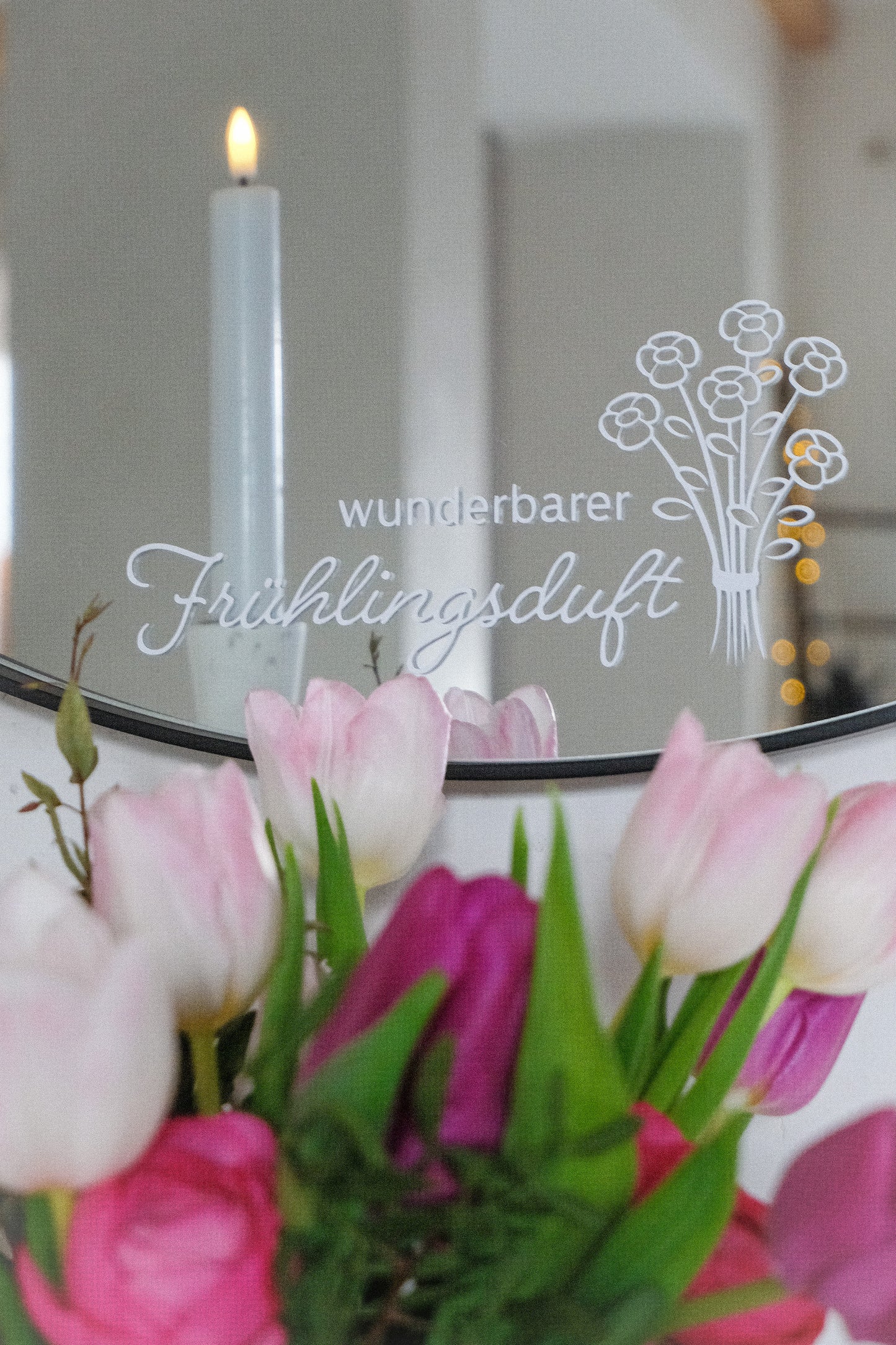 Aufkleber "Frühlingsduft" weiß - Wohnen auf dem Land