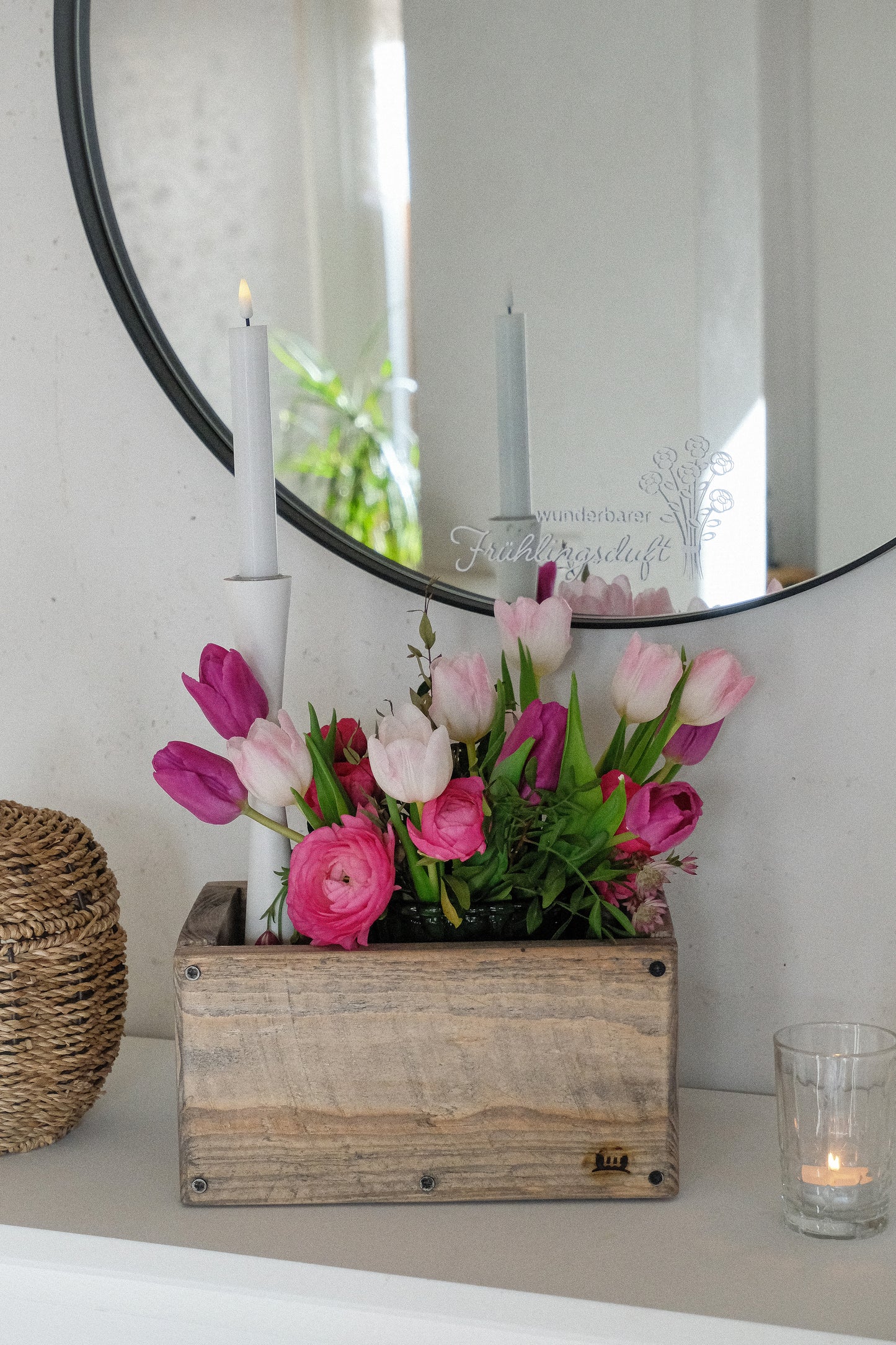 Aufkleber "Frühlingsduft" weiß - Wohnen auf dem Land