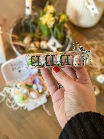 Aufkleber "Ostergrüße" schwarz - Wohnen auf dem Land