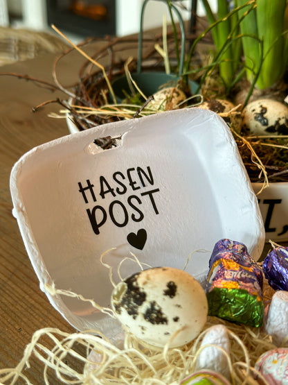 Aufkleber "Ostergrüße" schwarz - Wohnen auf dem Land