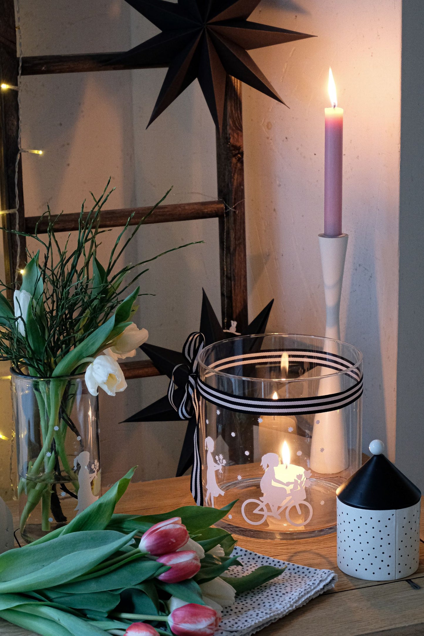 Aufkleber "Blumen-Mädchen" - Wohnen auf dem Land