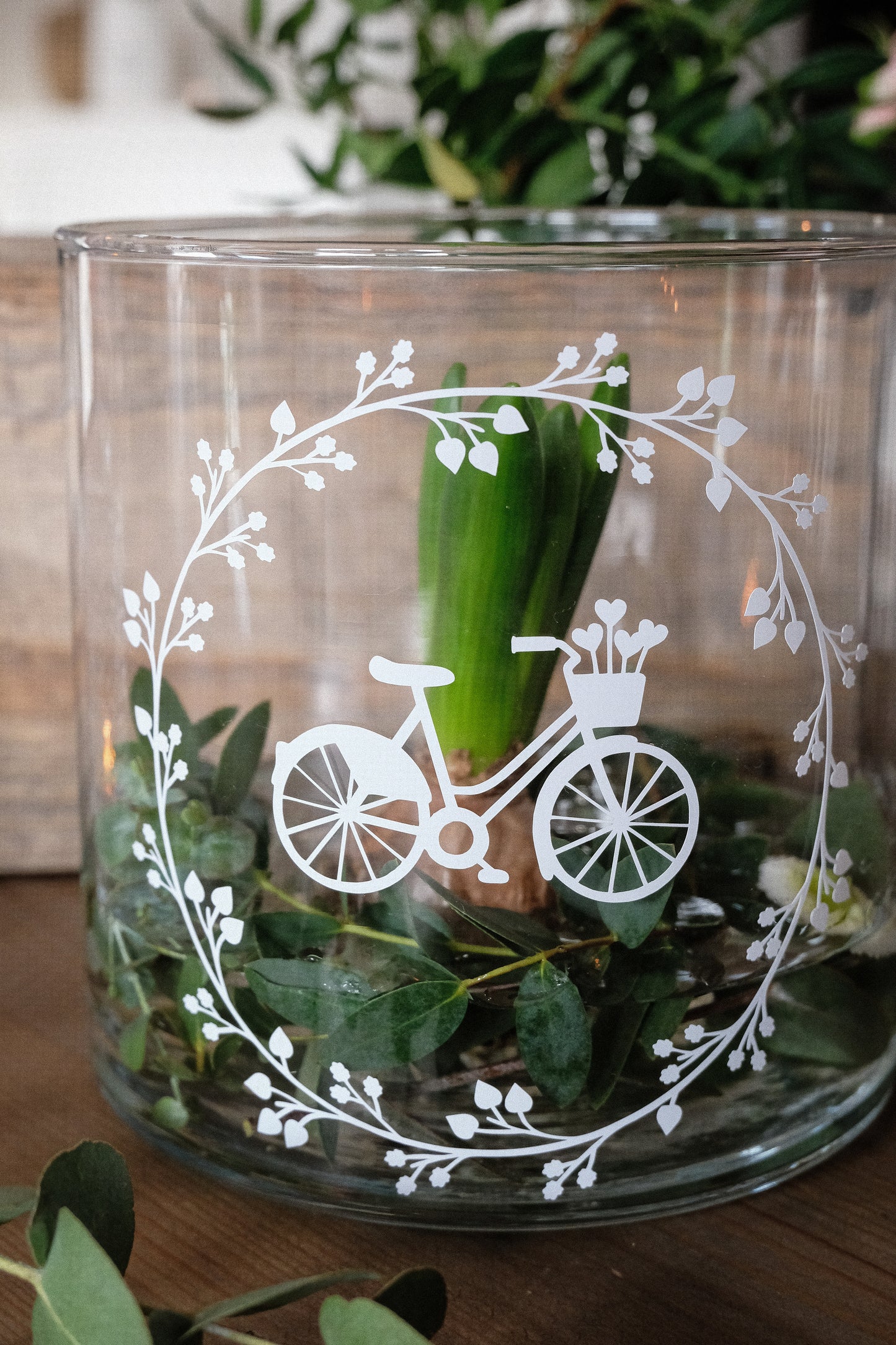 Aufkleber "Fahrradkranz" - Wohnen auf dem Land