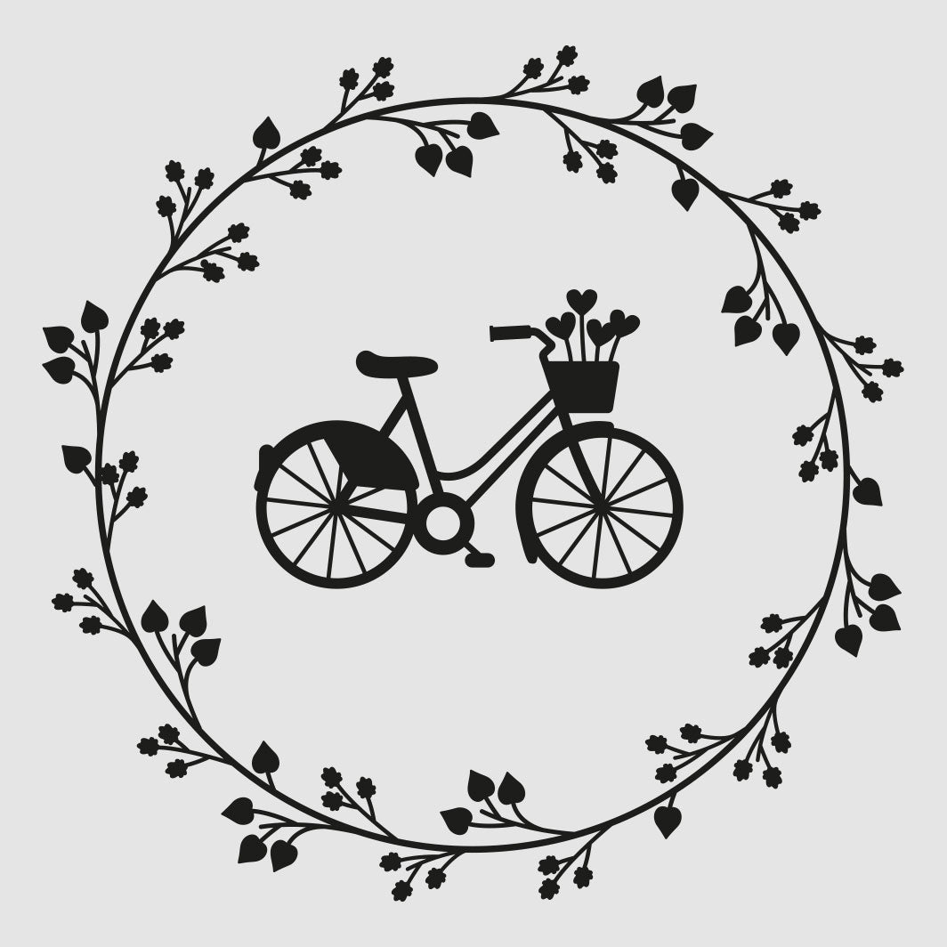 Aufkleber "Fahrradkranz" - Wohnen auf dem Land