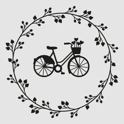 Aufkleber "Fahrradkranz" - Wohnen auf dem Land