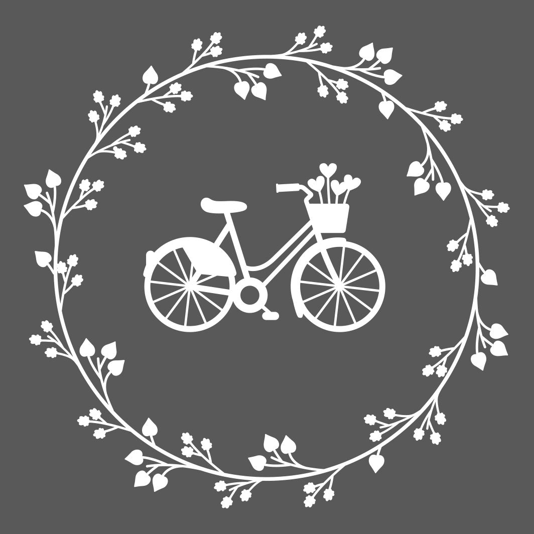 Aufkleber "Fahrradkranz" - Wohnen auf dem Land