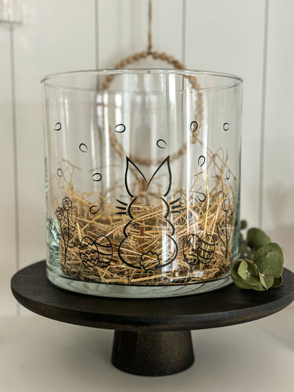 Aufkleber "Hase mit Blumen" - Wohnen auf dem Land