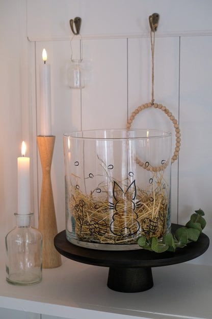 Aufkleber "Hase mit Blumen" - Wohnen auf dem Land