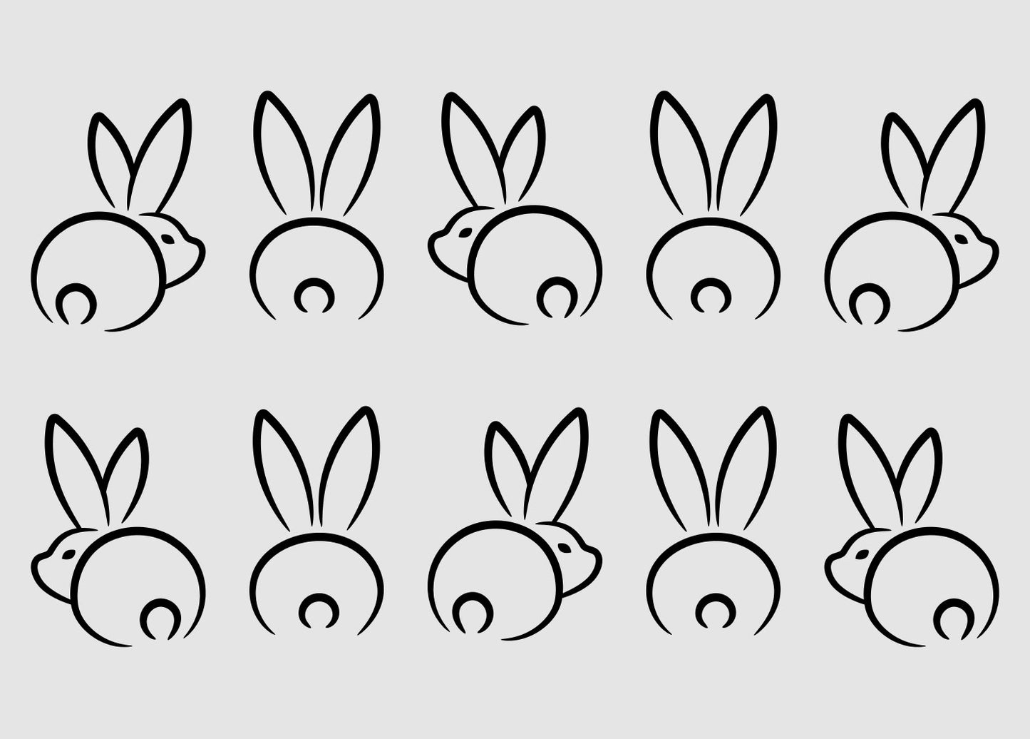 Aufkleber "Hasenbande" - Wohnen auf dem Land