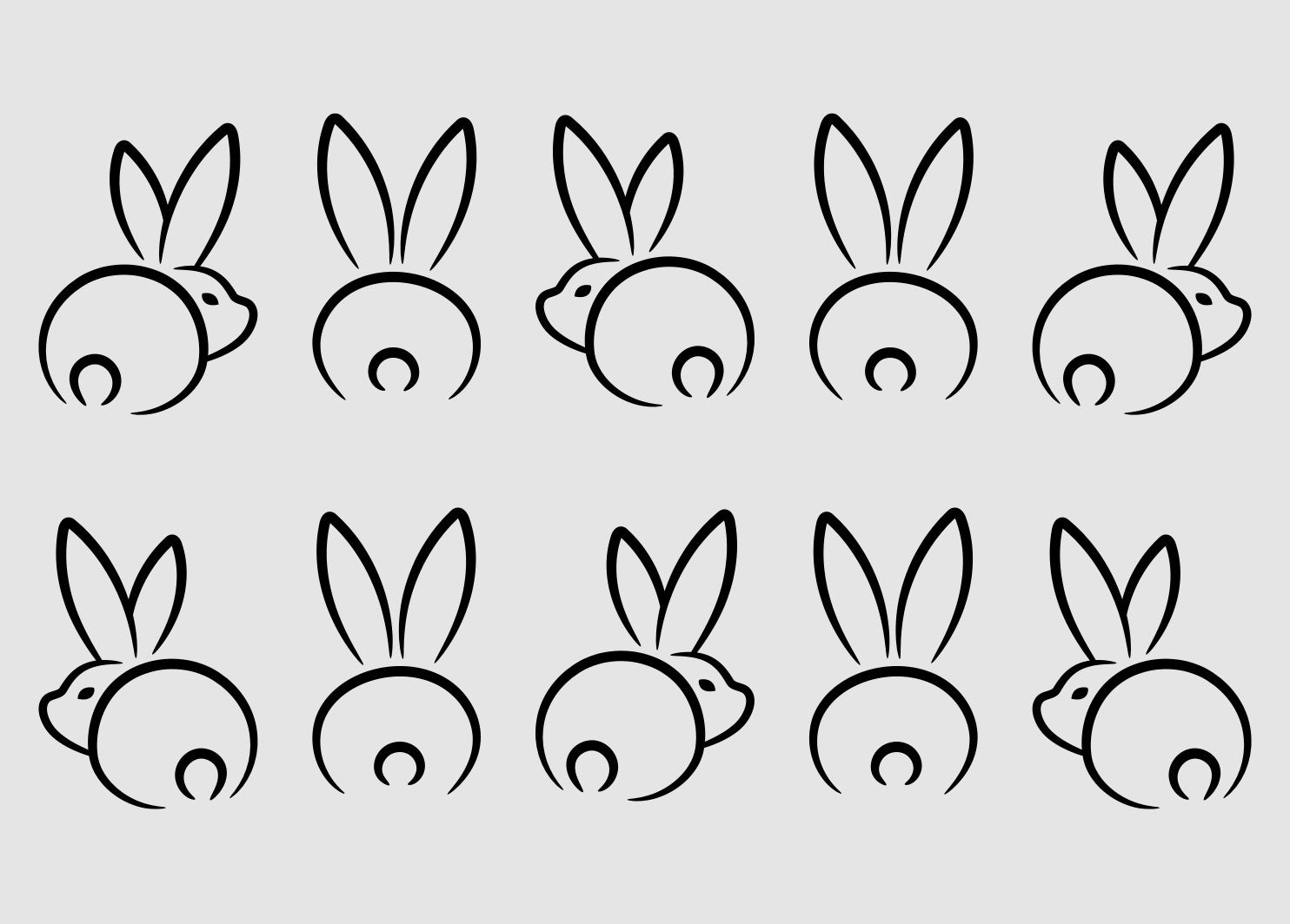 Aufkleber "Hasenbande" - Wohnen auf dem Land