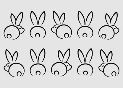 Aufkleber "Hasenbande" - Wohnen auf dem Land