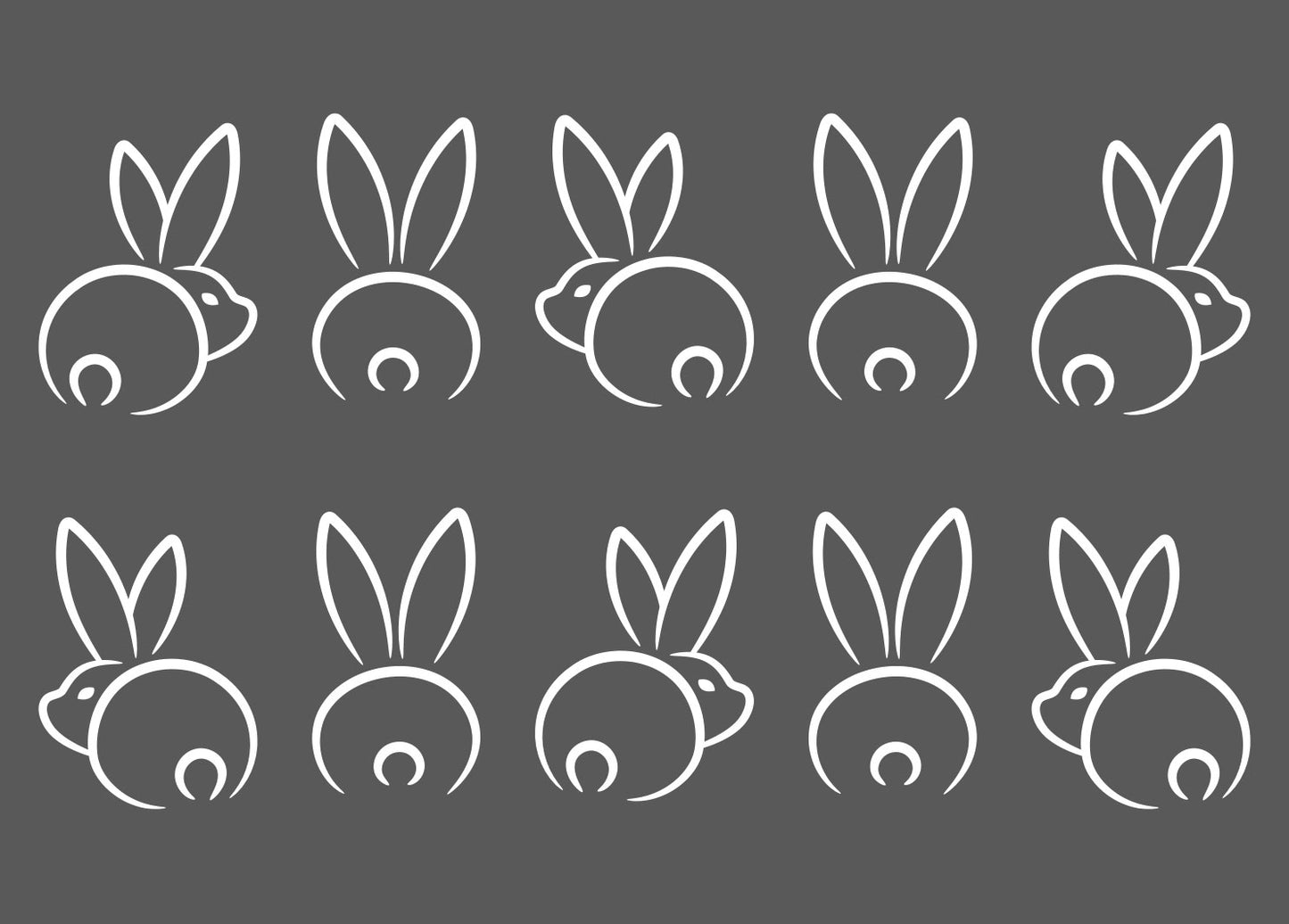 Aufkleber "Hasenbande" - Wohnen auf dem Land