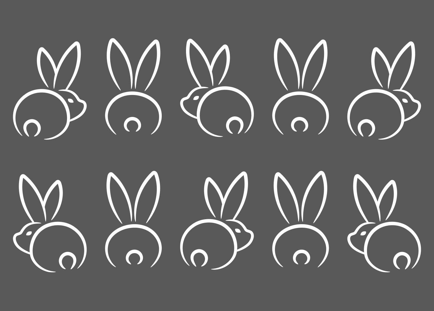 Aufkleber "Hasenbande" - Wohnen auf dem Land