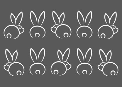 Aufkleber "Hasenbande" - Wohnen auf dem Land