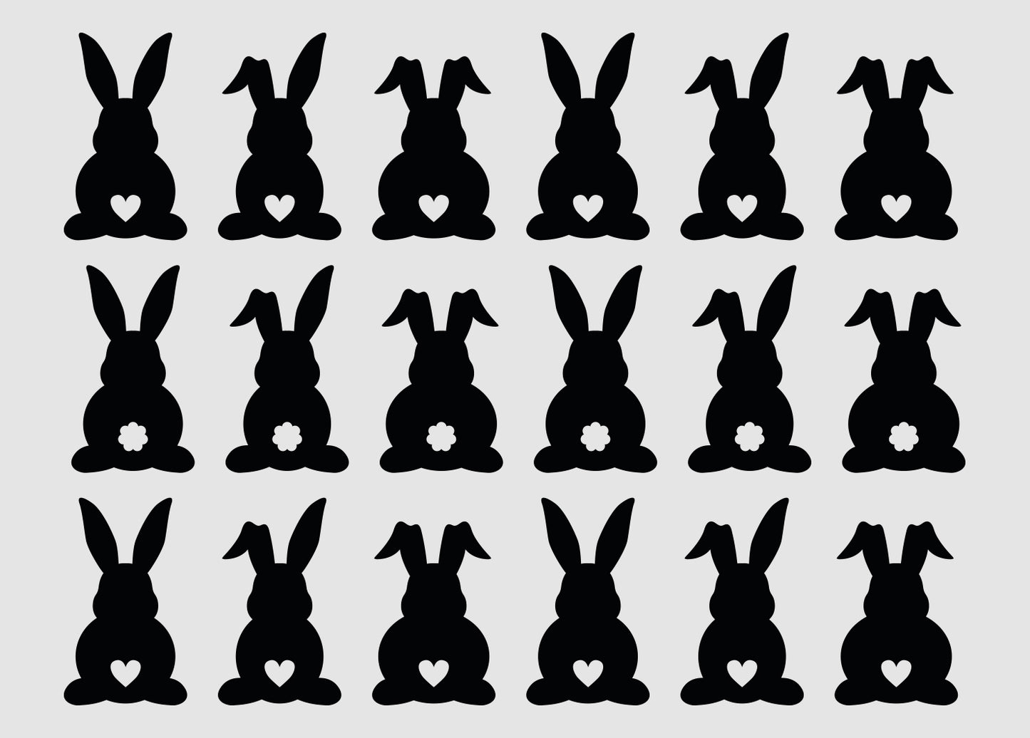 Aufkleber "Herzhasen" - Wohnen auf dem Land