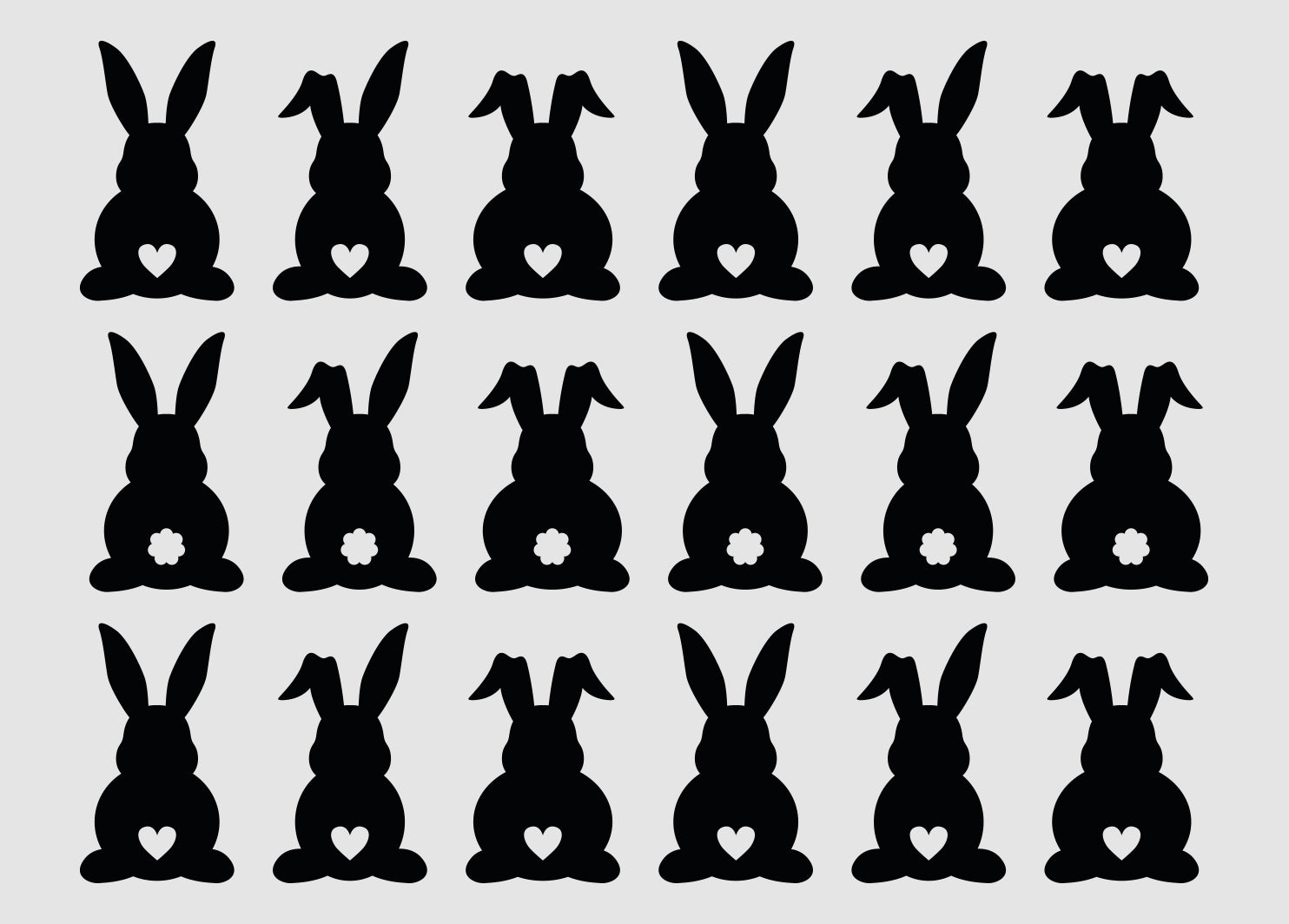 Aufkleber "Herzhasen" - Wohnen auf dem Land