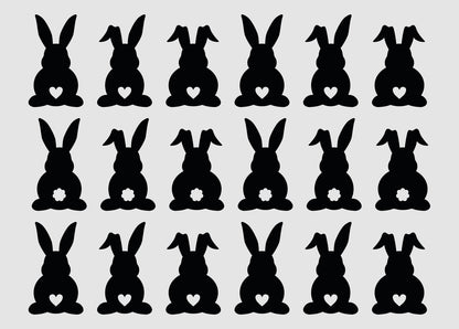 Aufkleber "Herzhasen" - Wohnen auf dem Land