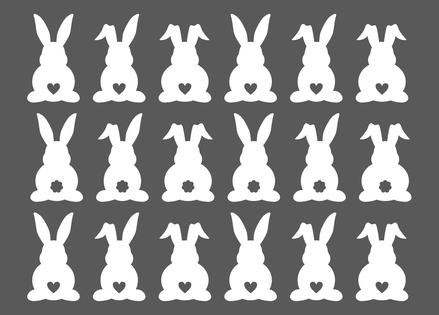 Aufkleber "Herzhasen" - Wohnen auf dem Land