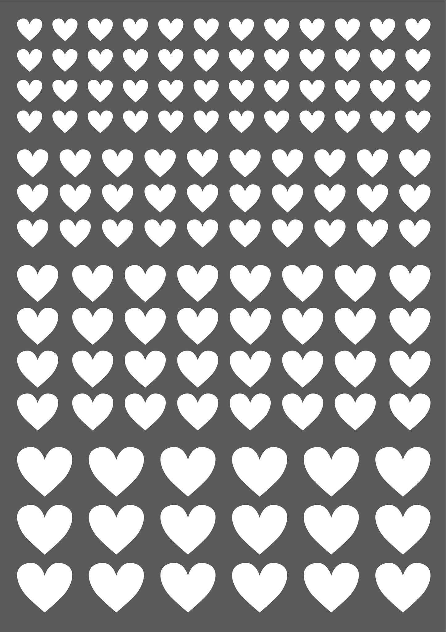 Aufkleber "Kleine Herzen" - Wohnen auf dem Land