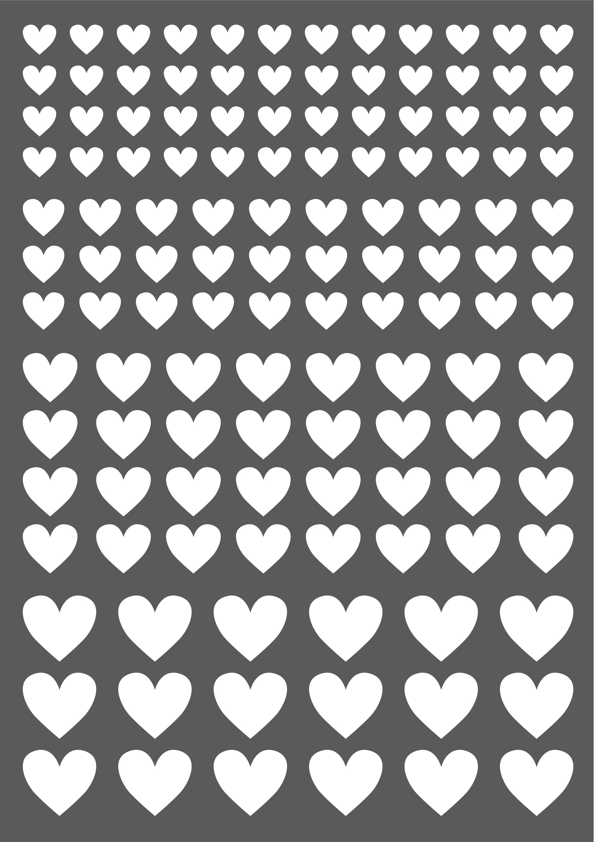 Aufkleber "Kleine Herzen" - Wohnen auf dem Land