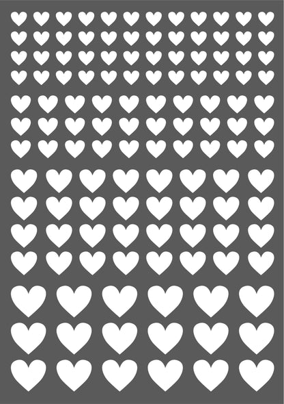 Aufkleber "Kleine Herzen" - Wohnen auf dem Land