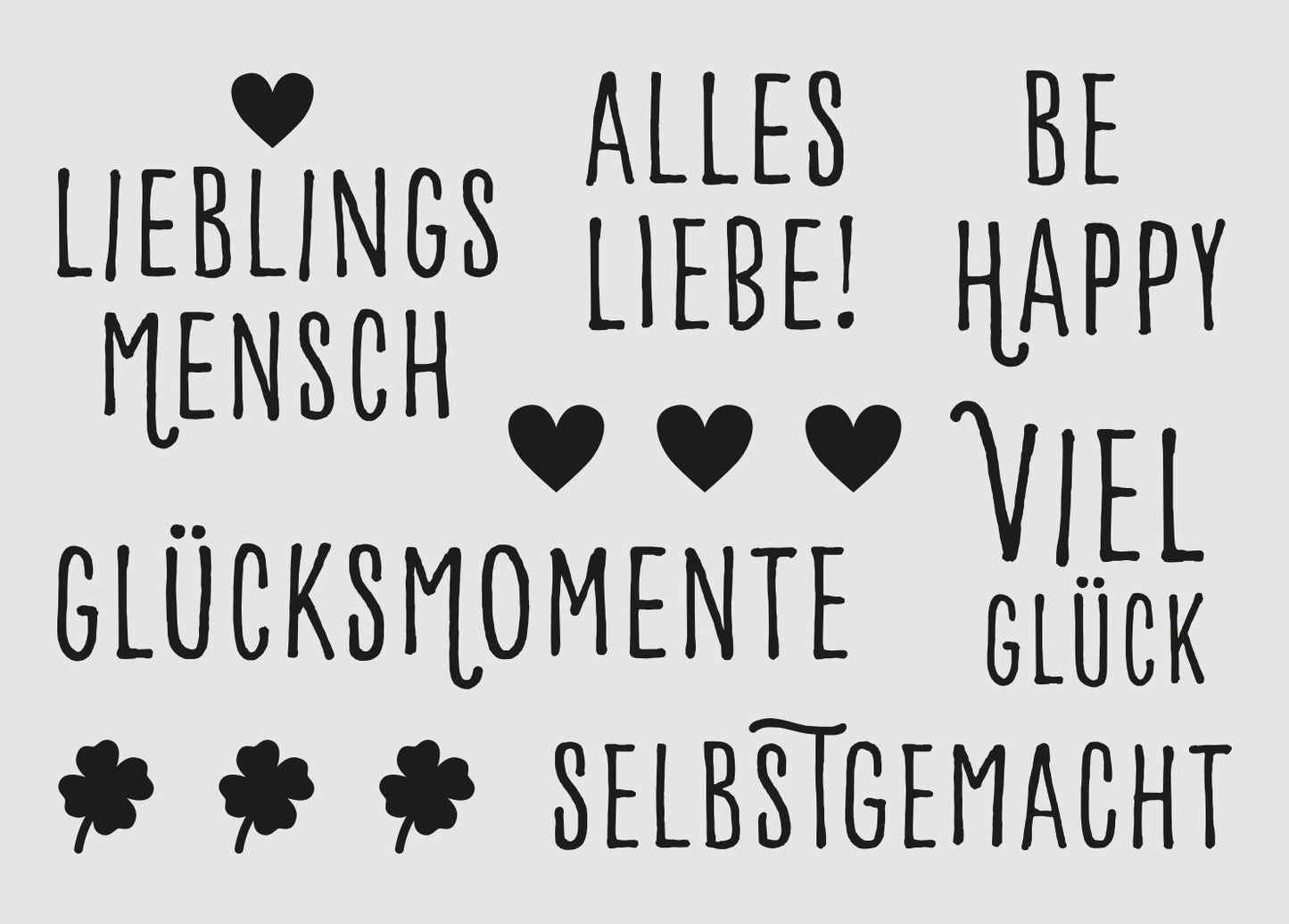 Aufkleber "Liebste Grüße" - Wohnen auf dem Land