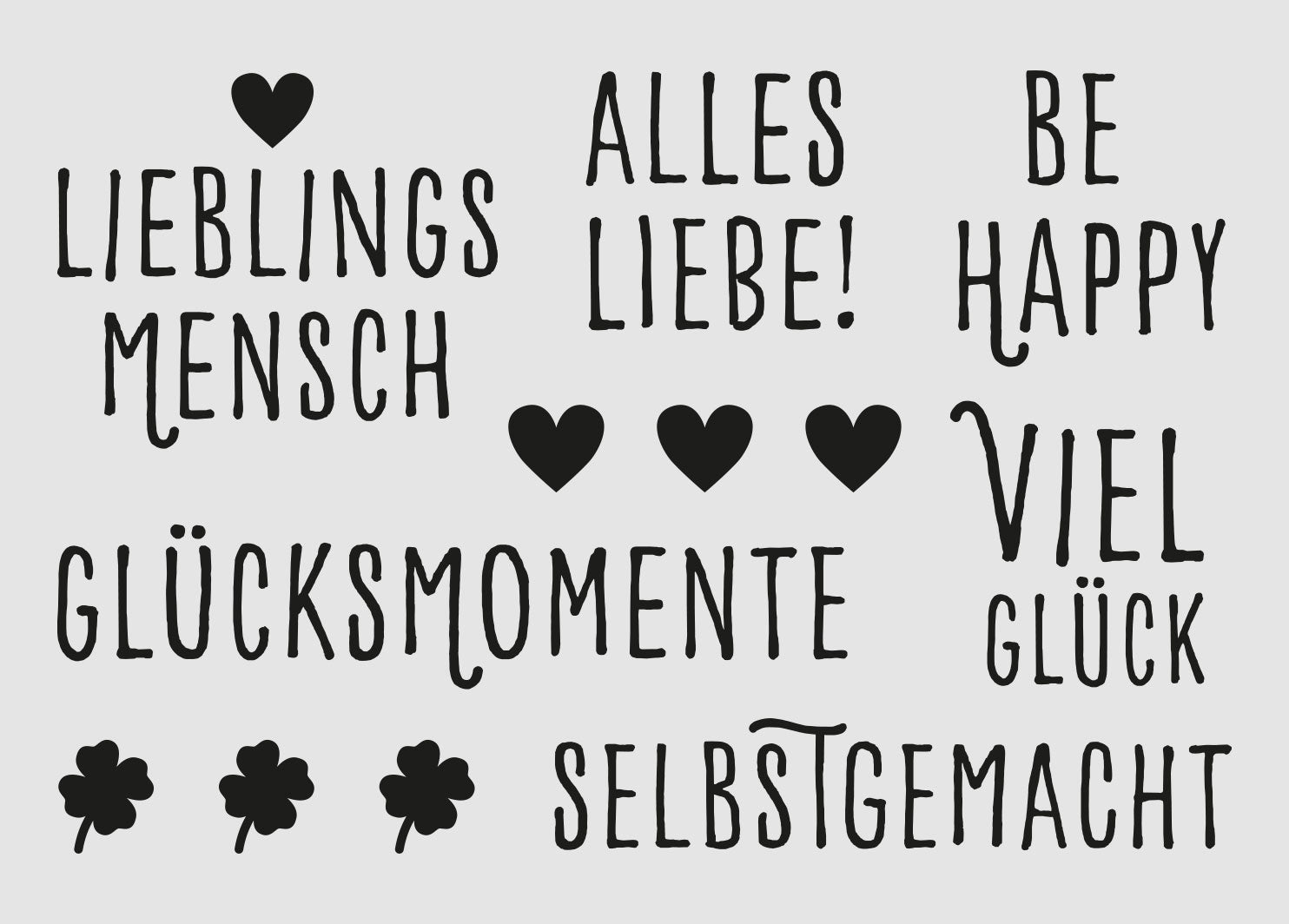 Aufkleber "Liebste Grüße" - Wohnen auf dem Land