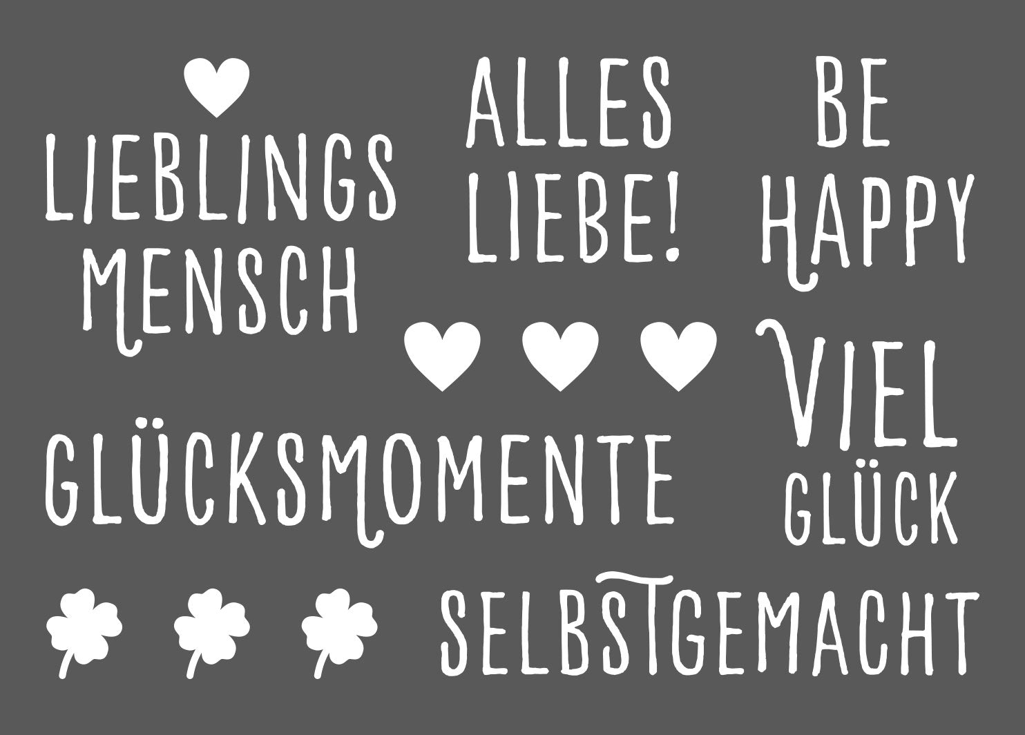 Aufkleber "Liebste Grüße" - Wohnen auf dem Land