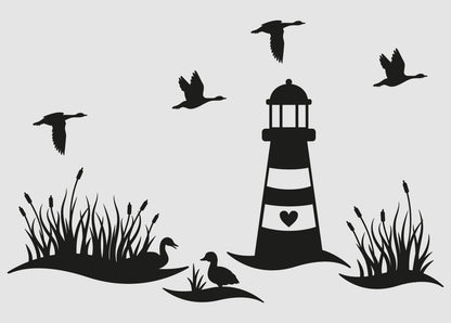 Aufkleber "Nordsee" - Wohnen auf dem Land